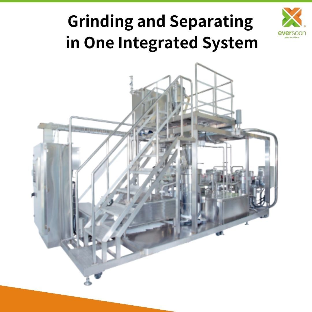 Grinding-and-separating-in-one-integrated-system-for-industrial-soy-milk-and-tofu-production